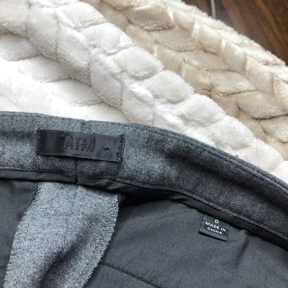 ATM - Gray Slim Stretch Cargo Knit Ankle Zip Pants - Picture 6 of 6